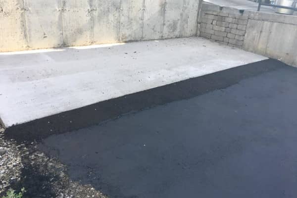 Completed driveway asphalt repair project